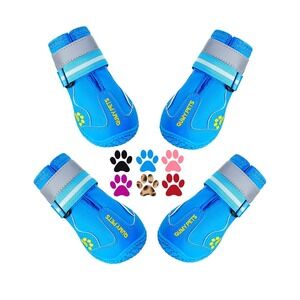 QUMY Dog Shoes Large Medium Boots & Paw Protectors Waterproof Winter Summer 3